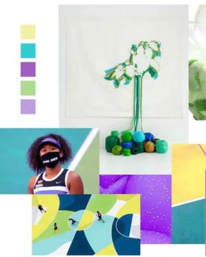 Eysan Fabrics forecasts that sales of violet, green, yellow and pink will be popular this season.